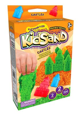 Кінетичний пісок "Kidsand" 2 формочки, 200г, Danko Toys, KS-05-04U KS-05-04U фото