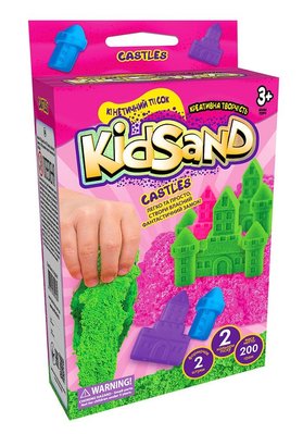Кінетичний пісок "Kidsand" 2 формочки, 200г, Danko Toys, KS-05-01U KS-05-01U фото