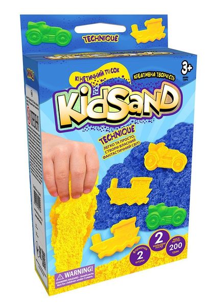 Кінетичний пісок "Kidsand" 2 формочки, 200г, Danko Toys, KS-05-07U KS-05-07U фото