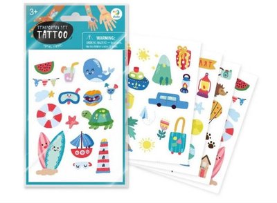 Набір дитячих тимчасових татуювань "Історії мандрівників" 301100 DoDo 301100 фото