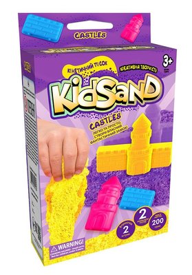 Кінетичний пісок "Kidsand" 2 формочки, 200г, Danko Toys, KS-05-03U KS-05-03U фото