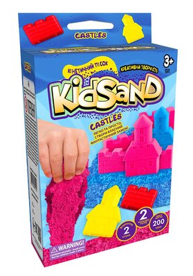 Кінетичний пісок "Kidsand" 2 формочки, 200г, Danko Toys, KS-05-02U KS-05-02U фото