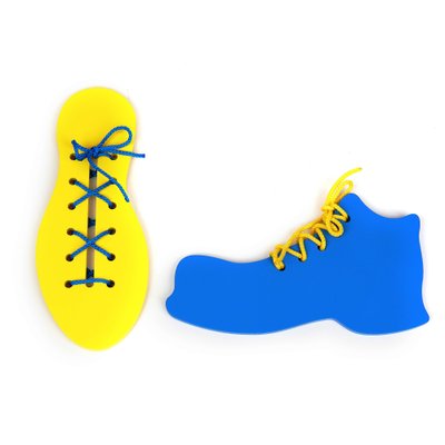 Іграшка – шнуровка “Черевик та кед”, Komarovtoys К 125 К 125 фото