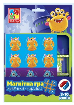 Магнітна гра “Монстри. Хрестики-нулики”, Vladi Toys, VT3703-09 VT3703-09 фото