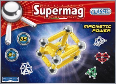 Магнітний конструктор Supermag "Magnetik Power", Plast Wood, 0334 0334 фото