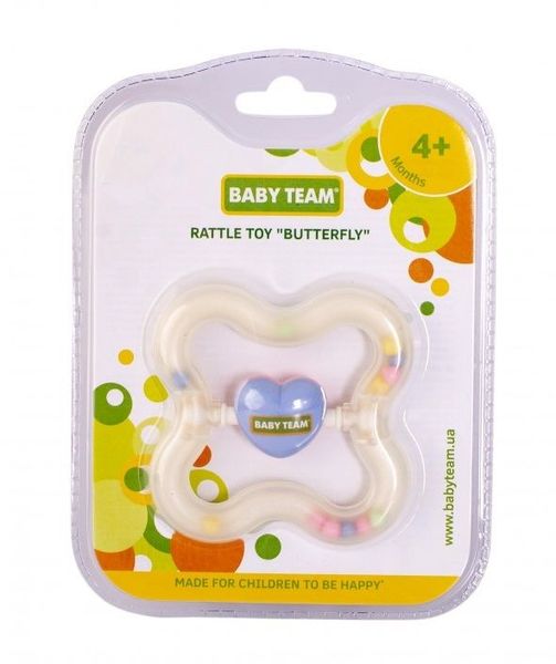 Іграшка-брязкальце "Метелик", Baby Team, 8448 8448 фото