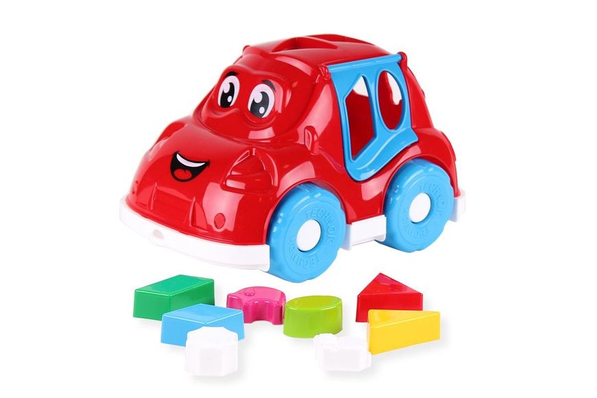 Іграшка «Автомобіль-сортер» червоний, ТехноК, 5927 5927d2 фото