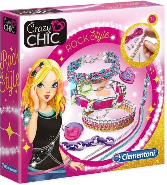 Творчий набір Crazy Chic Рок браслети,Clementoni, 78255 78255 фото