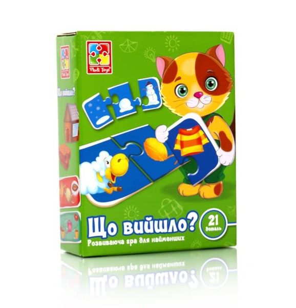 Розвиваюча гра “Що вийшло?”, Vladi Toys, VT1804-27 VT1804-27 фото