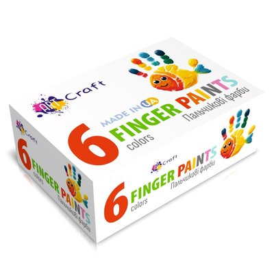 Набір пальчикових фарб 6 кольорів, Artcraft 5023-AC 5023-AC фото