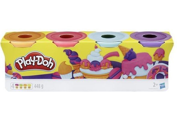 Пластилін Play Doh в 4-х баночках, 448грам, B5517 B5517d фото