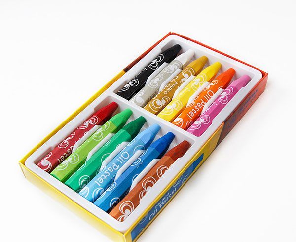 Олівці кольорові пастель масляна 12 кольорів, Marco, 1100OP-12CB 1100OP-12CB фото
