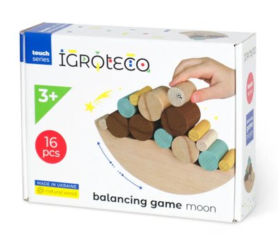 Дерев'яна гра-балансир "Місяць", IGROTECO 900422 900422 фото