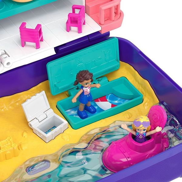 Ігровий набір Polly Pocket "Відпочинок на пляжі", Mattel, FRY39/FRY40 FRY40 фото