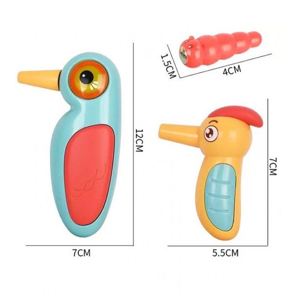 Гра магнітна "Нагодуй пташеня" Дятел, зі світловими і звуковими ефектами, Limo Toy, 0016 0016 фото