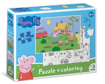 Пазл 2 в 1 Ігри у садочку Peppa Pig, 60 ел., Dodo 200119 200119 фото