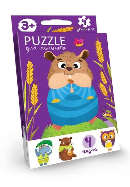 Puzzle для малюків (4 пазли), Danko Toys, PFK-02 PFK-02 фото