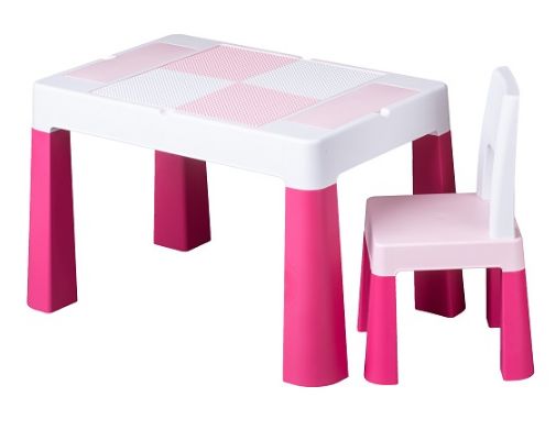 Комплект Multifun стіл + 1 стілець рожевий, Tega Baby, MF-001-123 MF-001-123 фото