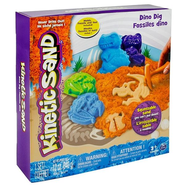 Ігровий набір для творчості Kinetic sand "Dino Dig" 340 г, 71415 71415 фото