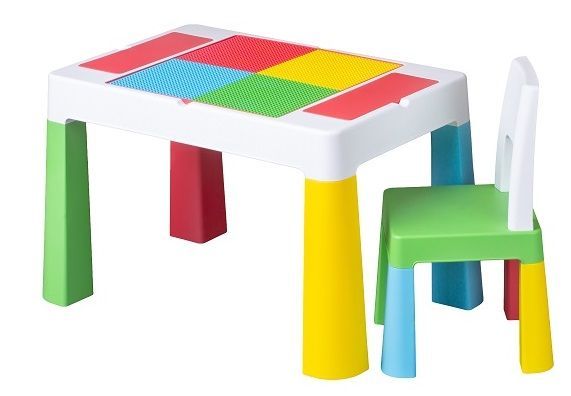 Комплект Multifun стіл + 1 стілець різнобарвний, Tega Baby, MF-001-134 MF-001-134 фото