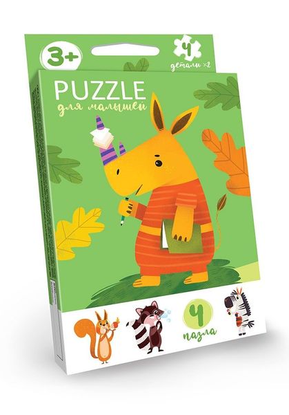 Puzzle для малюків (4 пазли), Danko Toys, PFK-04 PFK-04 фото