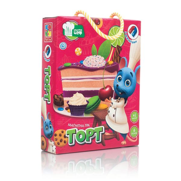 Гра магнітна “Торт”, Vladi Toys, VT3004-01 VT3004-01 фото