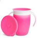 Чашка непроливна Munchkin Miracle® 360° з кришкою, 207 мл (рожева) 051855 фото 1