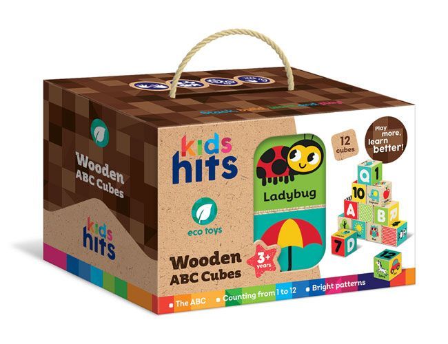 Дерев'яні кубики для вивчення англійської мови, Kids hits KH20/030 KH20/030 фото