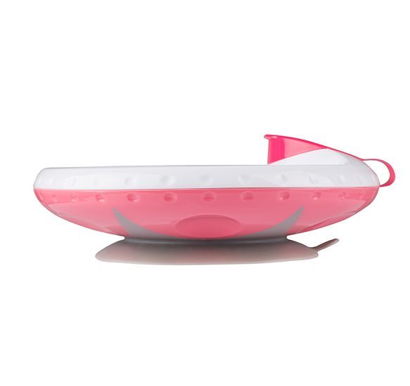 Миска з присоскою, що підтримує температуру їжі рожева, BabyOno, 1070/02 1070/02 фото
