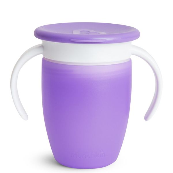Чашка непроливна Munchkin Miracle® 360° з кришкою, 207 мл (фіолетова) 051857 фото