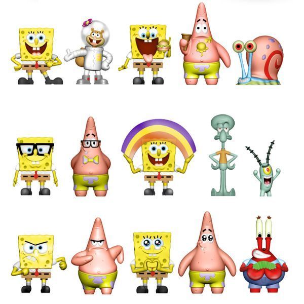 Колекційна фігурка-сюрприз SpongeBob - Губка Боб (в ас.), SB3D-2025 SB3D-2025 фото
