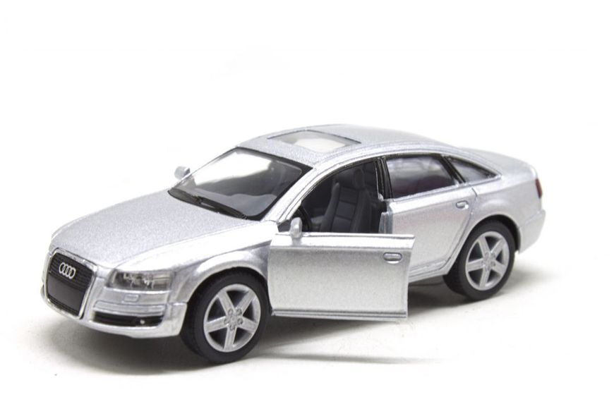 Модель Kinsmart "Audi A6", сірого кольору, KT5303W KT5303W фото