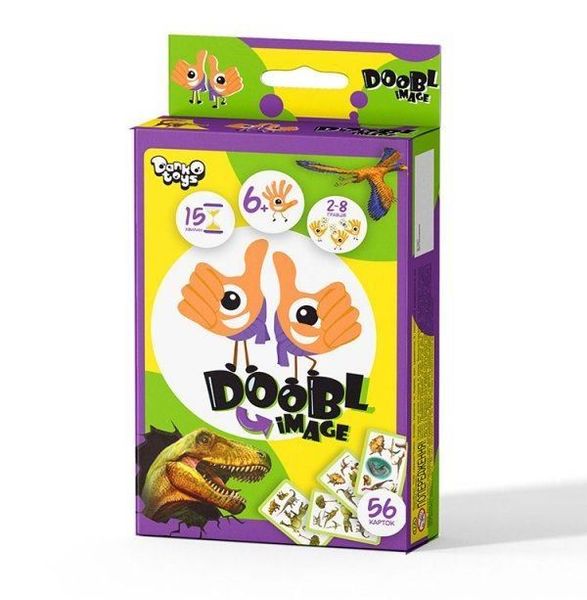 Настільна гра "Doobl Image Dino", Danko Toys, DBI-02-05U DBI-02-05U  фото