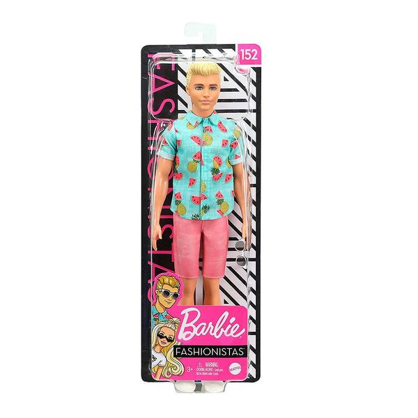 Лялька Barbie Кен Модник, в блакитній гавайській сорочці, DWK44/GHW68 DWK44/GHW68 фото