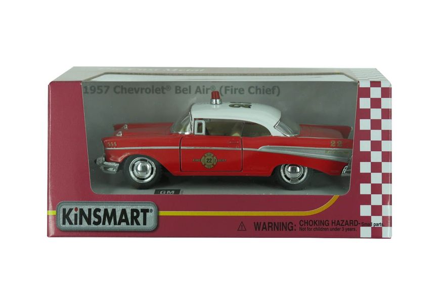 Модель Kinsmart 1957 Chevrolet Bel Air (Fire Chief), KT5325W KT5325W фото