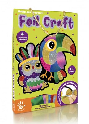 Набір для творчості з фольгою «Foil craft. Птахи», Vladi Toys VT4433-12 VT4433-12 фото