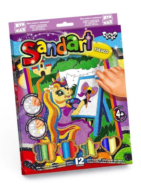 Фреска з кольорового піску Sand Art, Danko Toys, SA-02-02 SA-02-02 фото