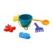 Дитячий пісочний набір: відерце, лопатка, грабельки, 3 пасочки, Colorplast, 1036 1036 фото 2