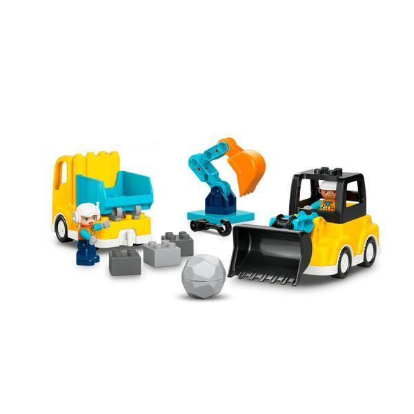 Конструктор DUPLO Town Будівельна техніка 3 в 1, LEGO 10475 10475 фото