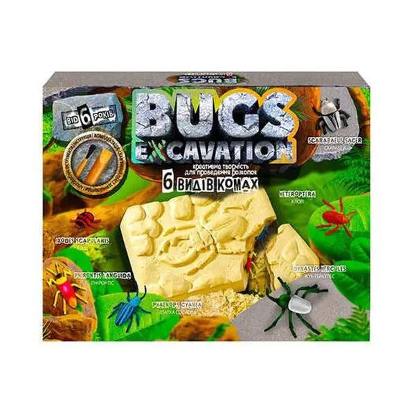 Набір креативної творчості для проведення розкопок "Bugs Excavation", Danko Toys, BEX-01-05 BEX-01-05 фото