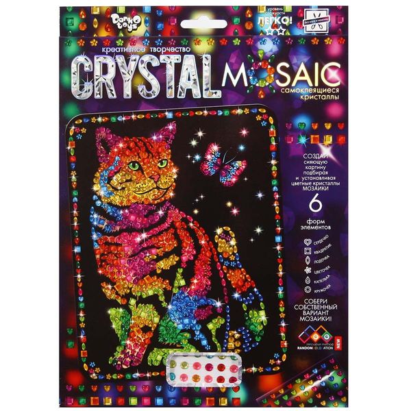 Набір креативної творчості "Мозаїка з кристалів", Danko Toys, CRM-01-03 CRM-01-03 фото