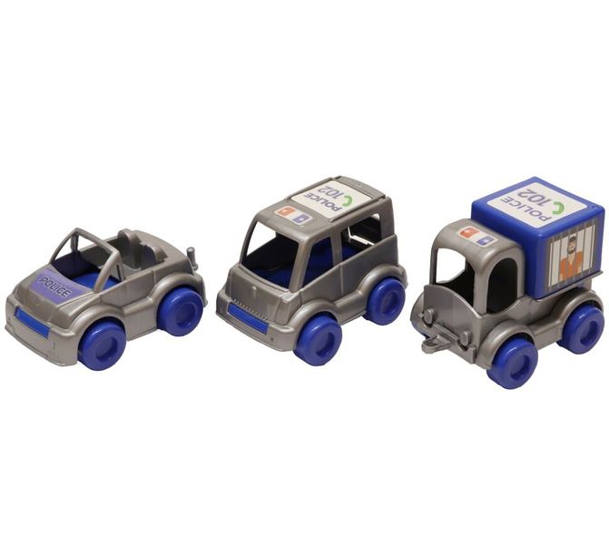 Машинки "Поліцейський" Kid Cars 3 шт , 39548 39548 фото