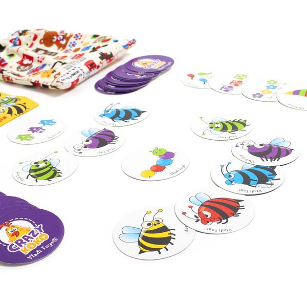 Гра в мішечку “Шалені бджоли”, Vladi Toys, VT8077-15 VT8077-15 фото