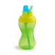 Пляшечка-непроливайка з трубочкою Munchkin "Mighty Grip", 296 мл, зелена 40523.03 фото 1