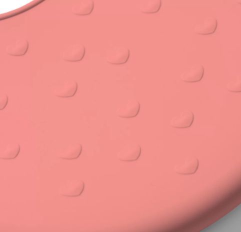 М'який силіконовий нагрудник з регульованою застібкою рожевий, Babyono, 829/04 829/04 фото