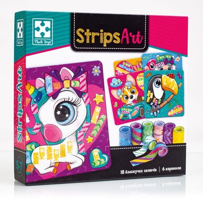 Набір для творчості «Strips Art. Щасливі мордочки», Vladi Toys VT4433-13 VT4433-13 фото