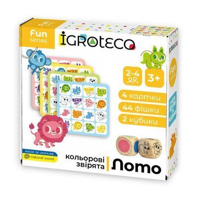 Розумне Лото "Кольорові звірята", IGROTECO 900804 900804 фото
