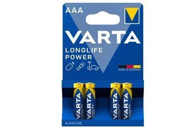 Батарейки ААА Longlife Power 4 шт., Varta mn2400 mn2400 фото