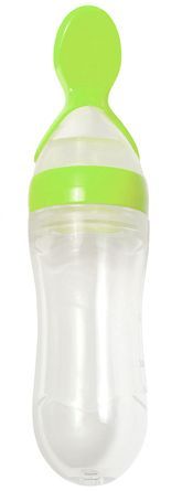 Пляшка силіконова для годування зелена, Lindo, A28 A28 фото