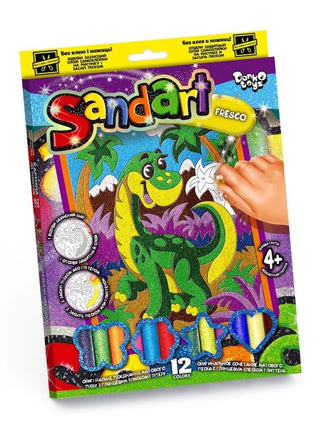 Фреска з кольорового піску Sand Art, Danko Toys, SA-02-10 SA-02-10 фото